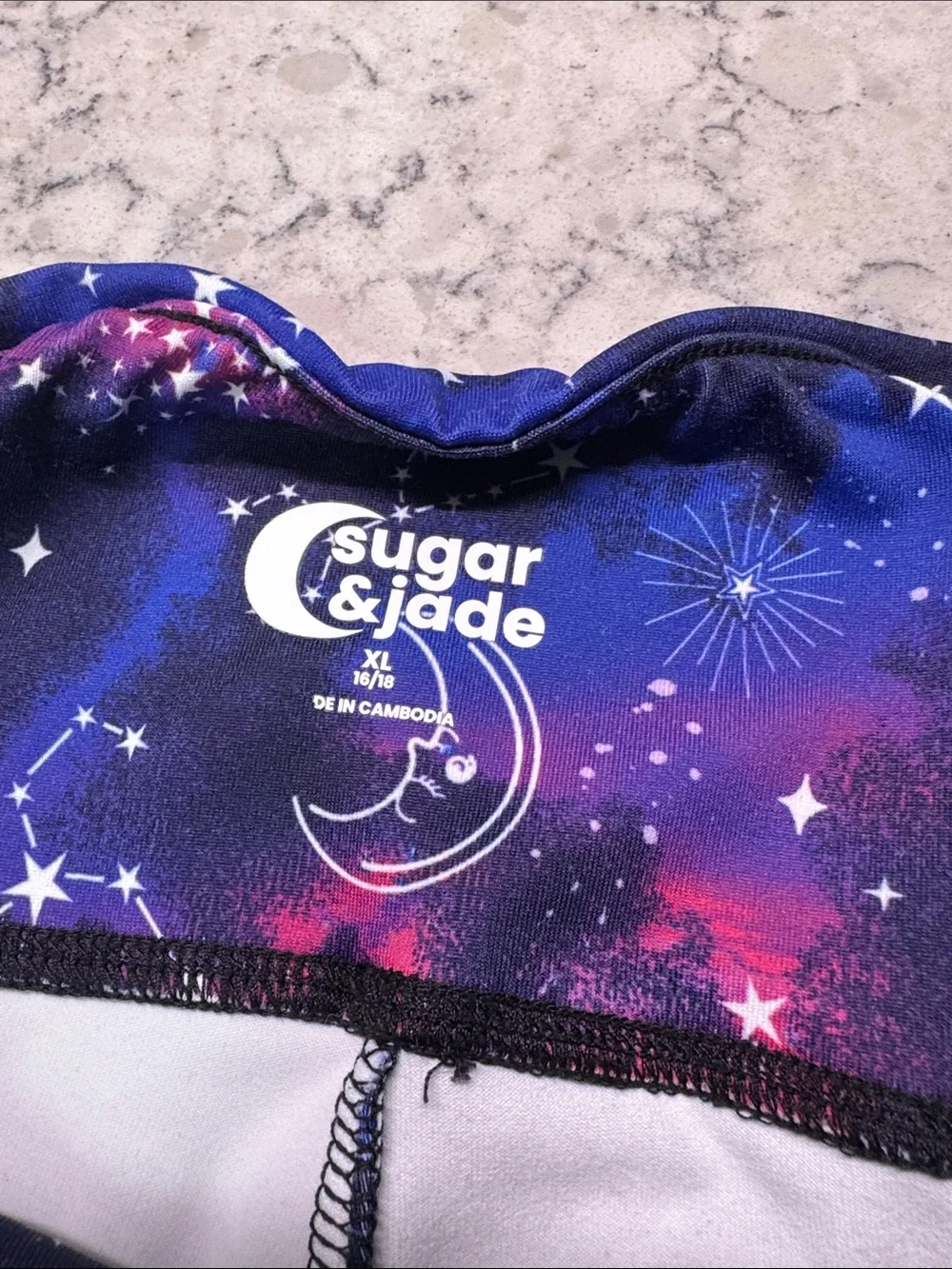 Girls Patterned Active Leggings - Pack of 3 Justice,Gap, Sugar Jade Sz Xl